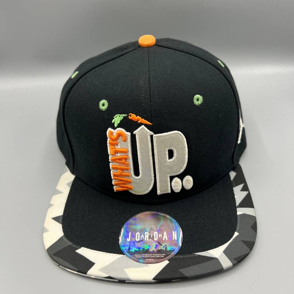 Air‎ Jordan Hat Men Black Space Jam What's Up Jumpman Nike Strap Back Cap